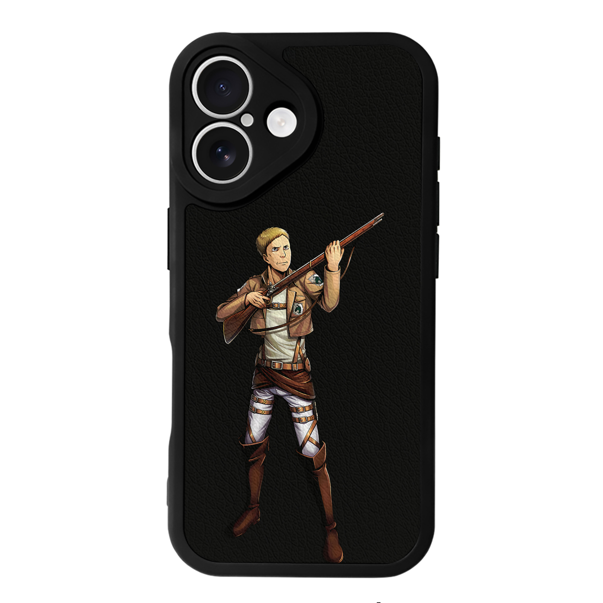 （画像用） 進撃の巨人 Attack on Titan 【iPhone 16シリーズ対応】シリコンスマホケース（レザー調） 材質：シリコン